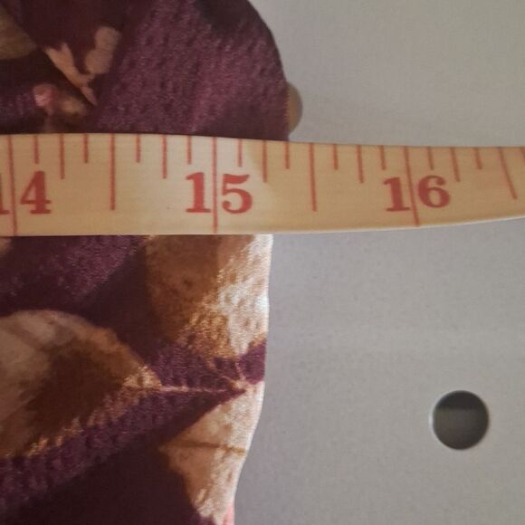 AUW Womens Jumpsuit Wide Leg Floral Country Boho Fairy Sweetheart Neck Medium - Picture 12 of 14